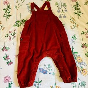 Banana Republic rust Corduroy Overalls 18/24